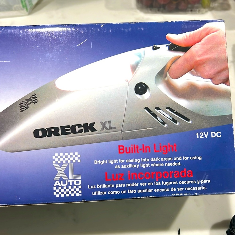 ORECK XLAUTO 12V Auto Car Vac Handheld Portable Vacuum Cleaner